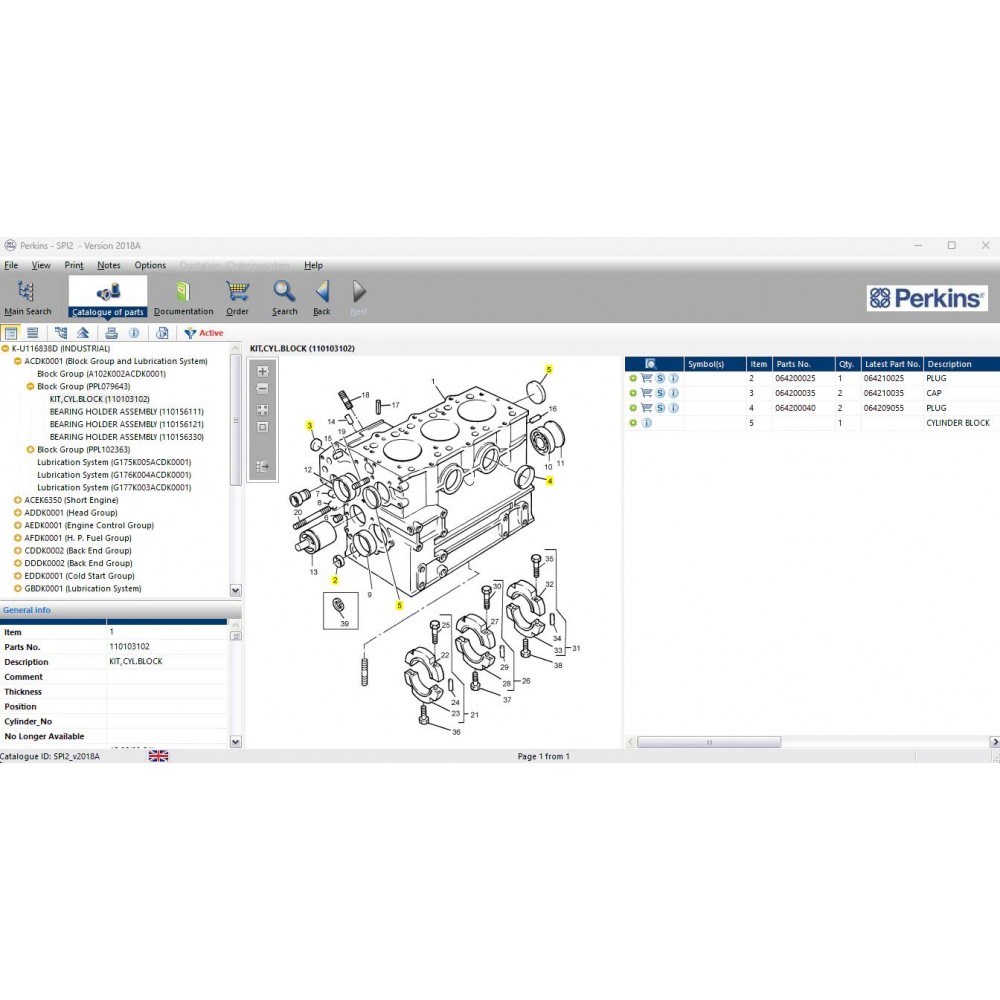 Perkins SPI2 2018A Service Manual+Part Catalogue 2018.04